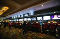 The Long Bar at The D Las Vegas Hotel and Casino, which caters to sports entusiasts wih its 15 mounted flat screen TVs Tuesday March 13, 2012.